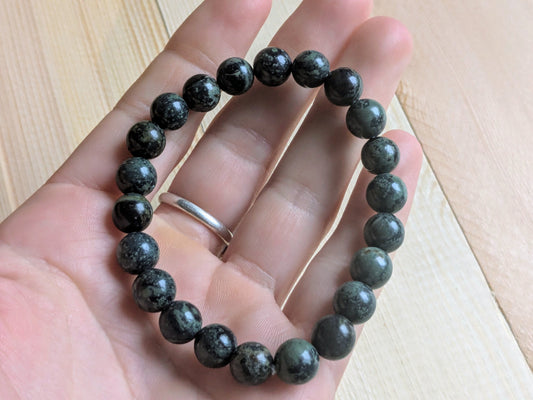 Kambaba Jasper Beaded Stretch Bracelets