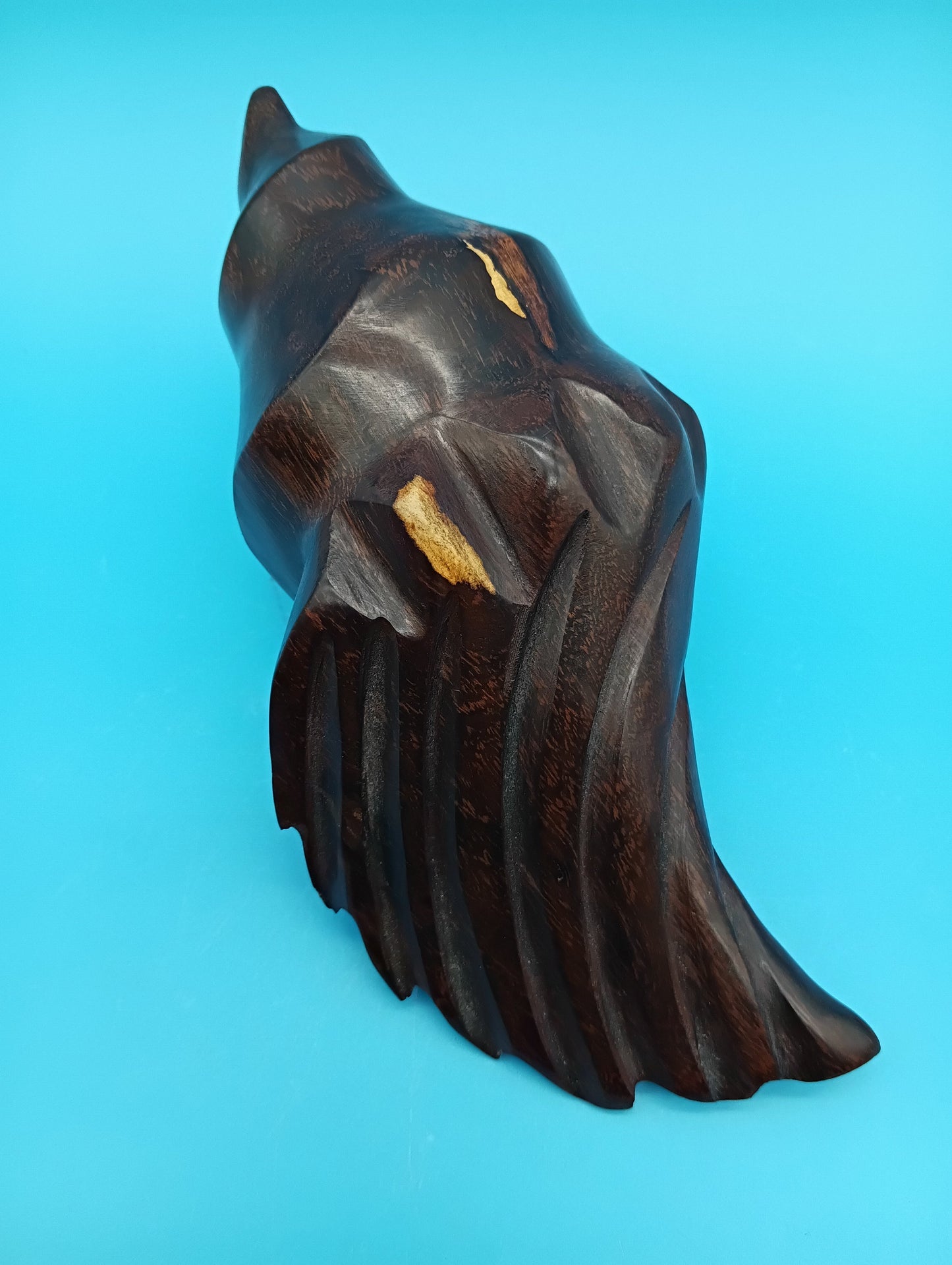 Ironwood Carved Conch Shell – 6.5" Coastal Decor Accent