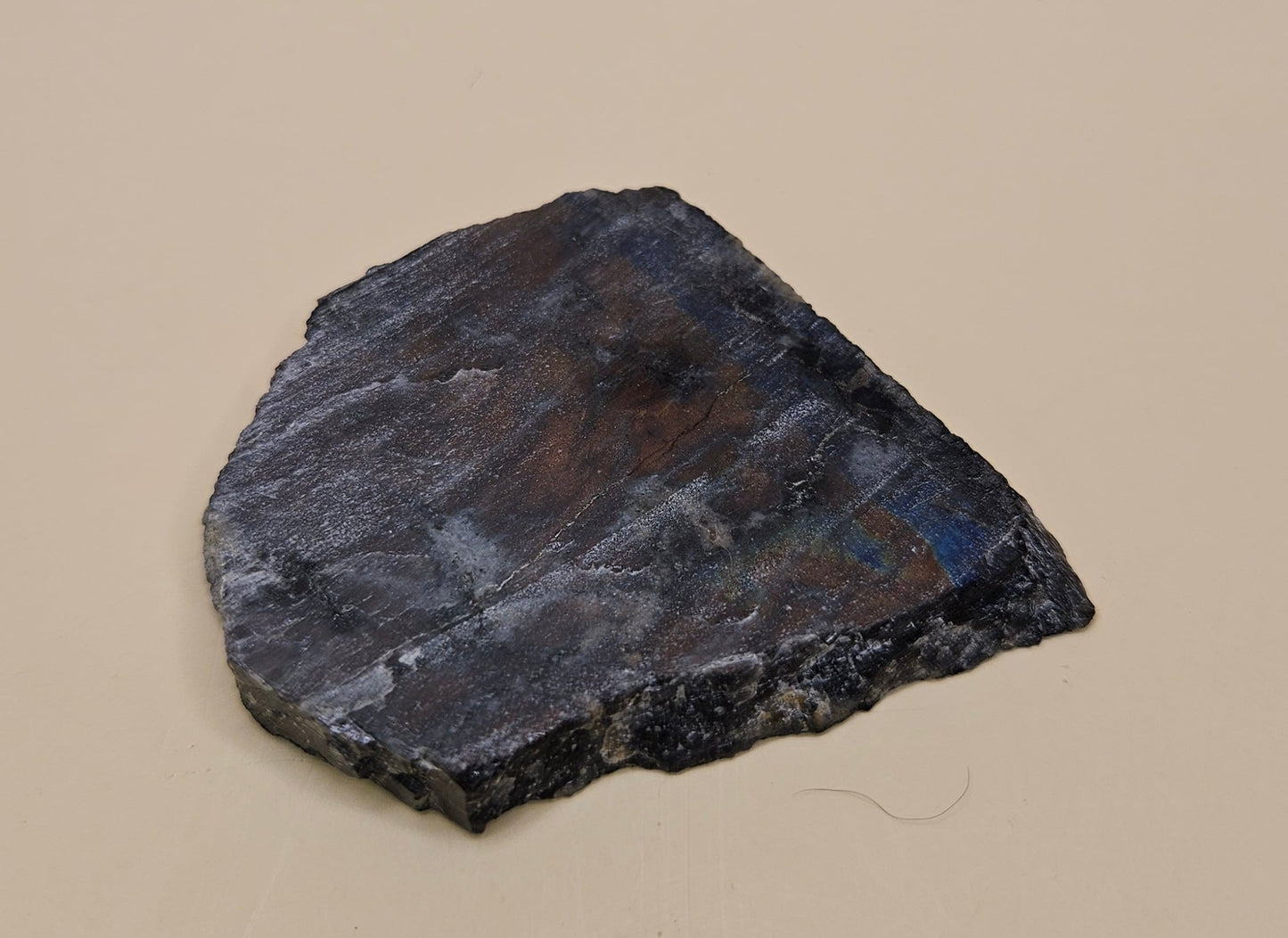 Red Spectrolite Slab from Finland – Rare Flashing Labradorite – 36g Collector’s Piece