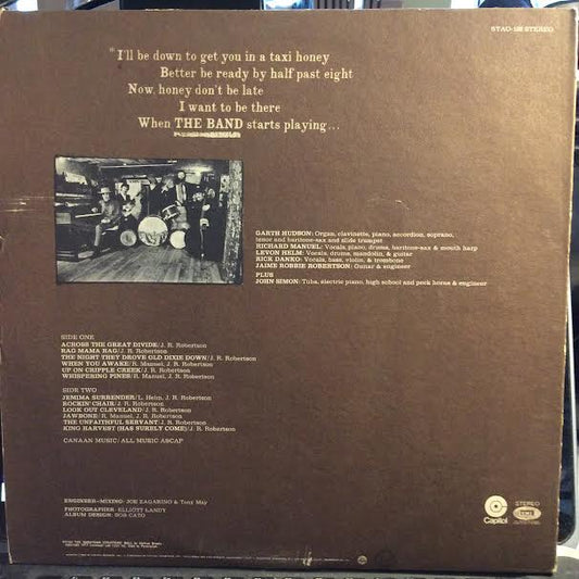 The Band (VINYL) | Very Good Plus (VG+) Near Mint (NM or M-)