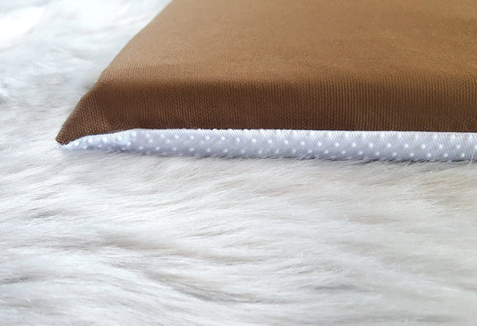 SALE IKEA Bankkamrat, Hemmahos, Stuva Bench Pad Cover Chocolate Solid Brown Fabric