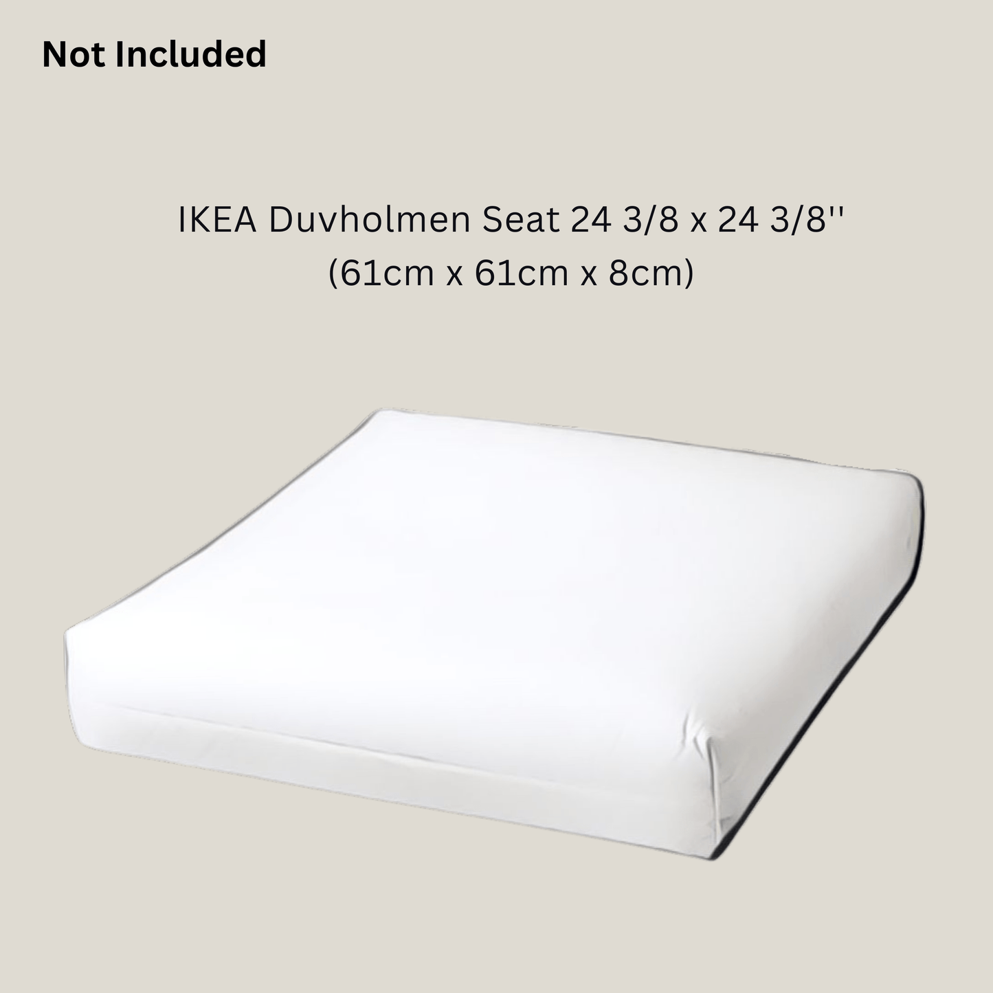 2 Pack Outdoor Seat Covers | Banana Leaf | Compatible with IKEA Duvholmen Inner Cushion