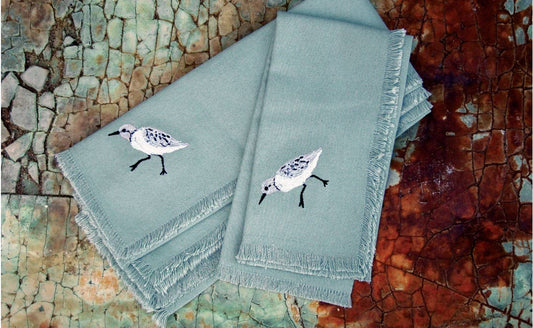 Sandpiper Bird Sprint Napkin Set 4