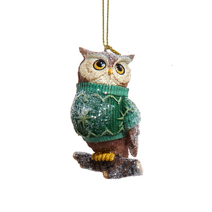 Wise Sweater Owl Ornament