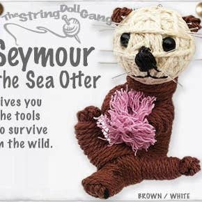 Seymour the Sea Otter String Doll Keychain