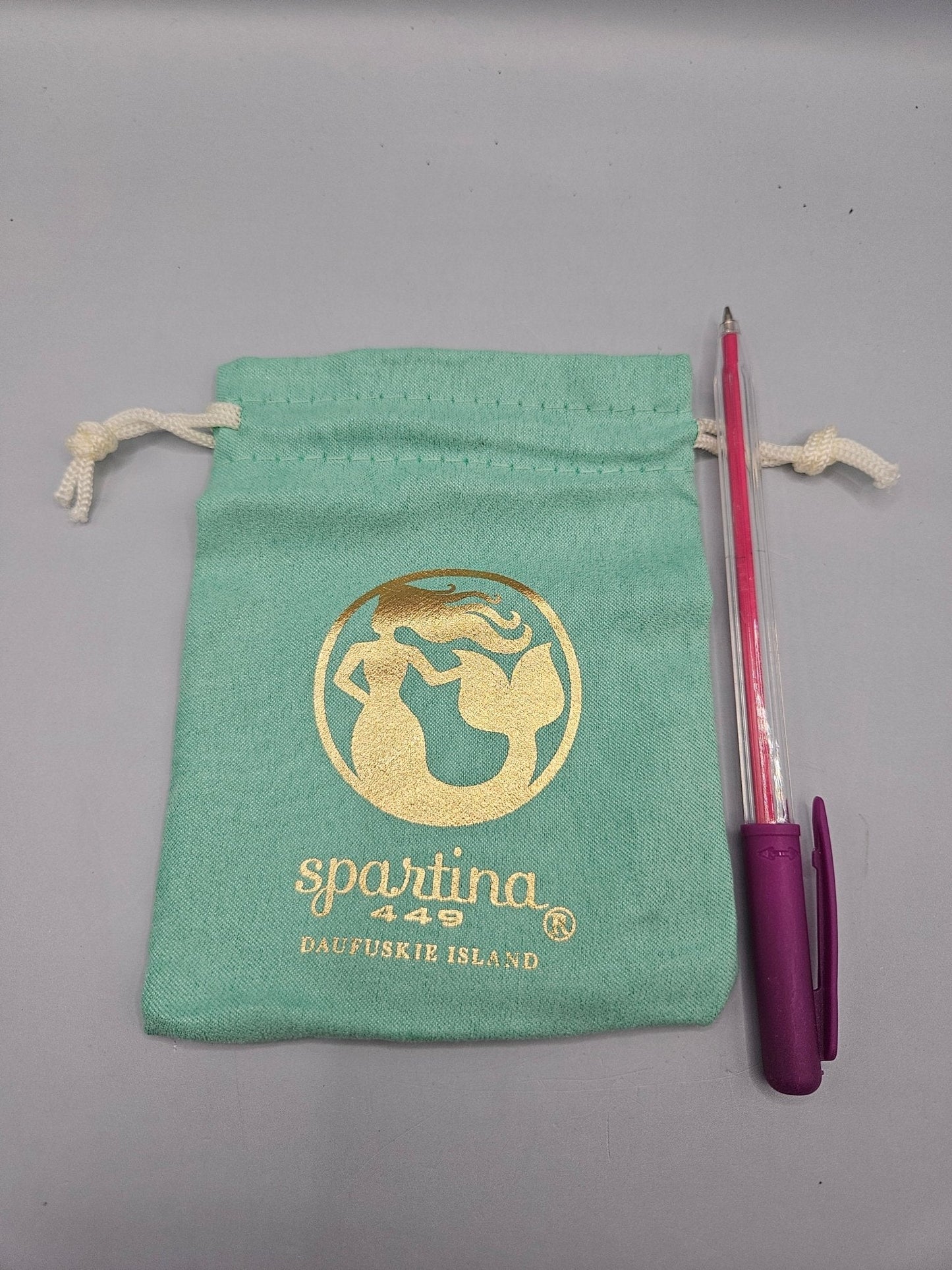 Spartina Drawstring Fabric Bag-5"x4"