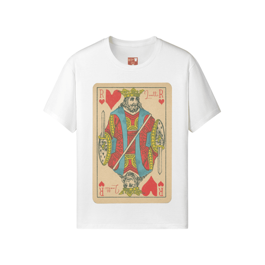 Vintage King of Hearts Full Graphic Regular Fit T-shirt