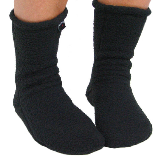 Polar Feet SUPER STRETCHY Fleece Socks - Black