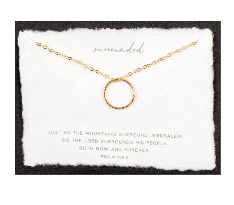 Surrounded | Christian Necklace | Psalm