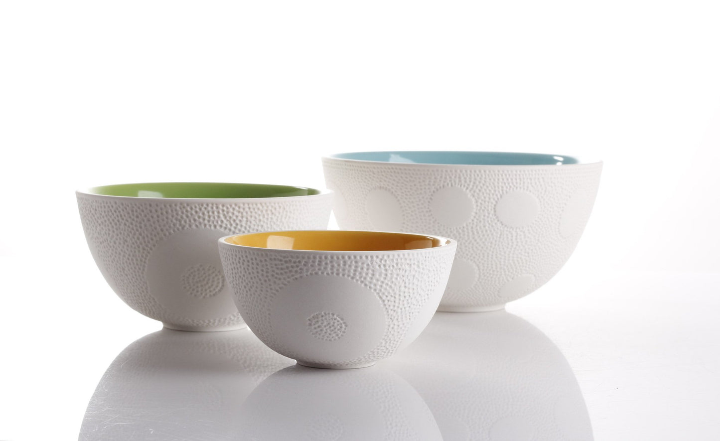 Nesting Textured Bowls - set of 3 | Dinnerware | Kitchen + Metal