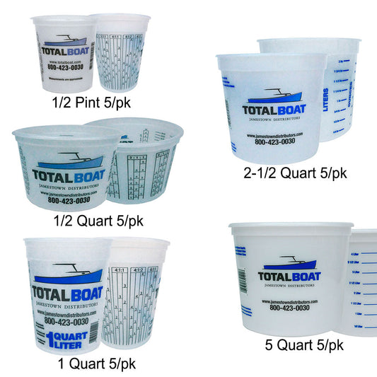 Plastic Paint Pails and Epoxy Mixing Cups
