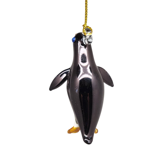 Egyptian Glass Penguin Ornament
