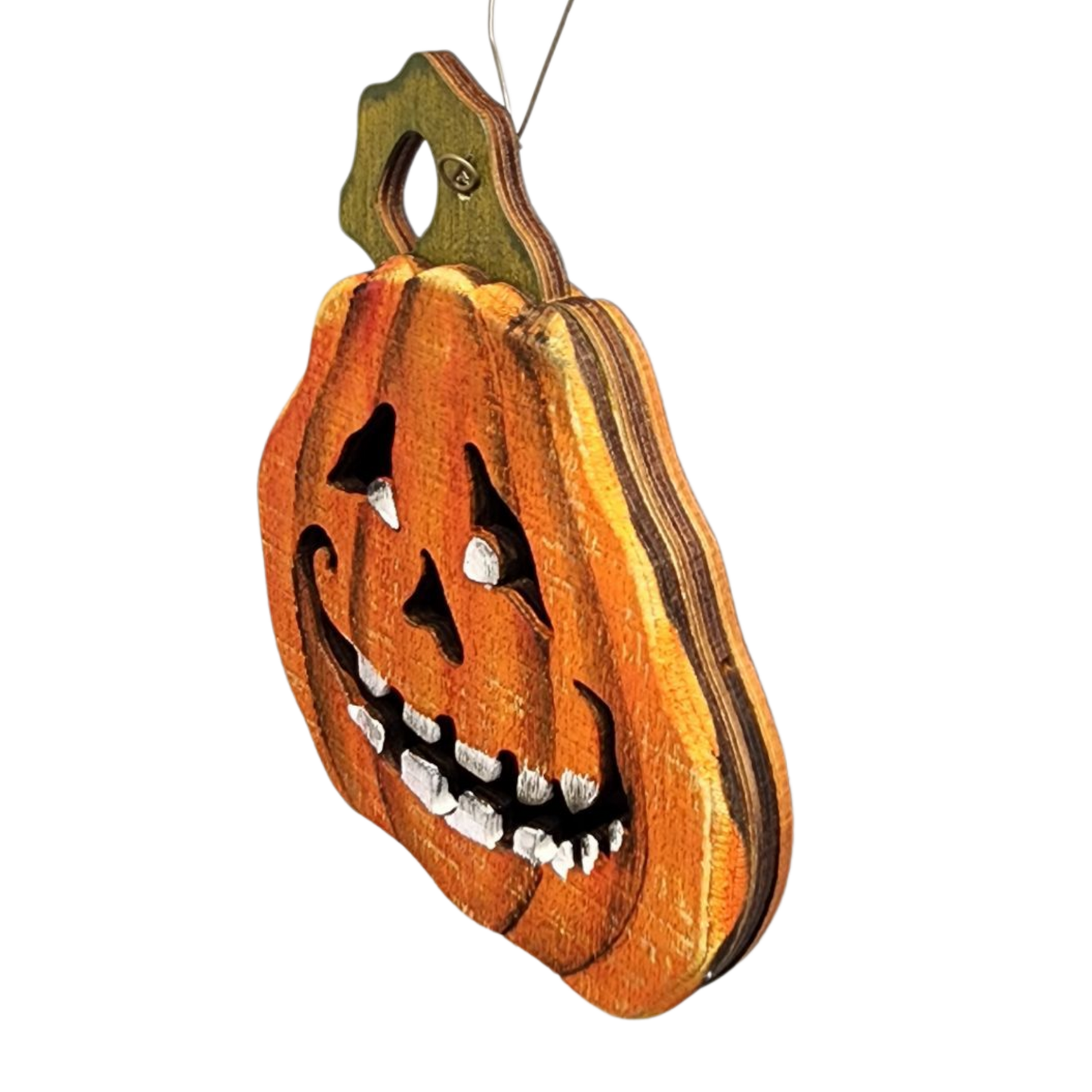 Spooky Smile Pumpkin Ornament