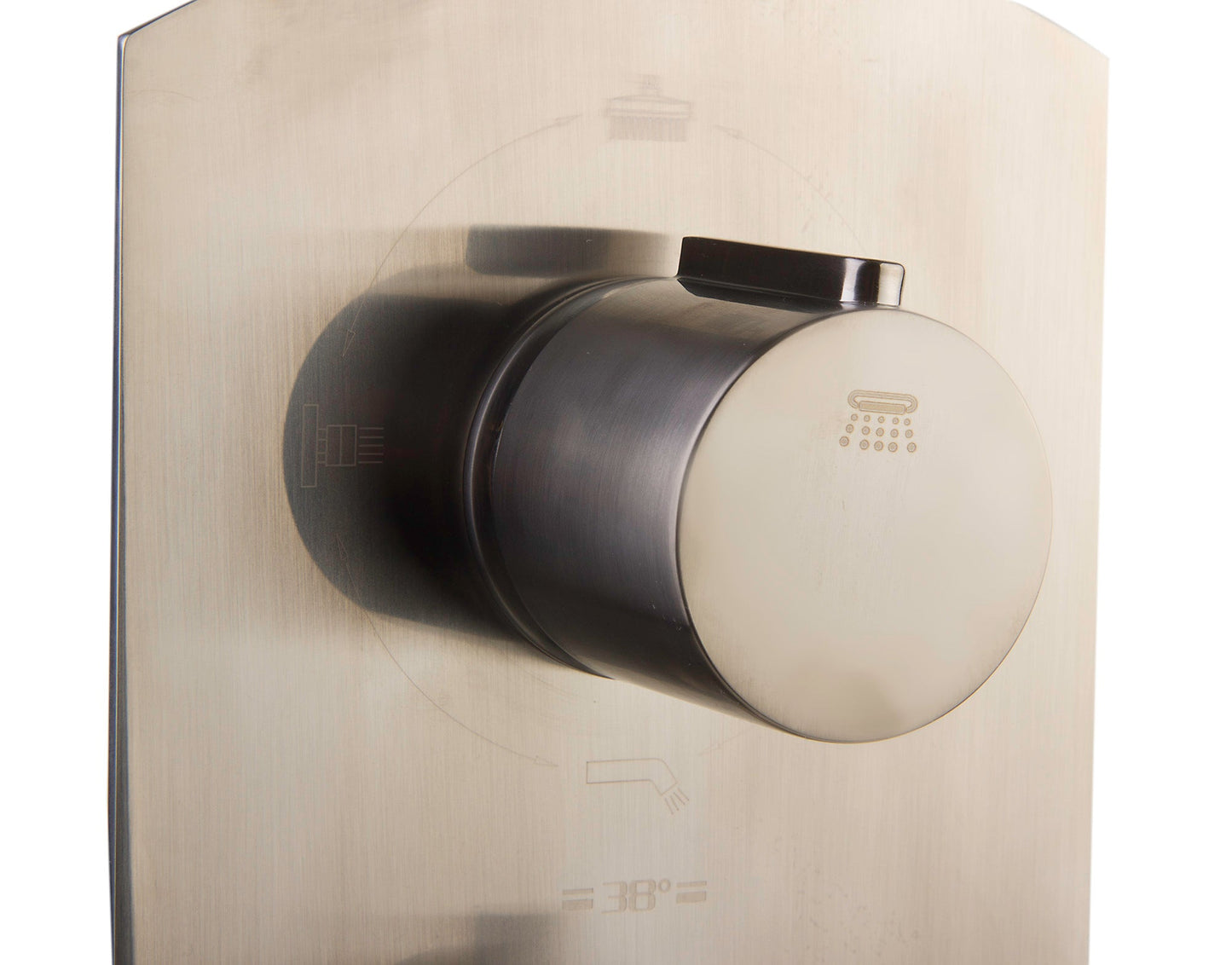 ALFI brand AB4101 Concealed 4-Way Thermostatic Valve Shower Mixer /w Round Knobs