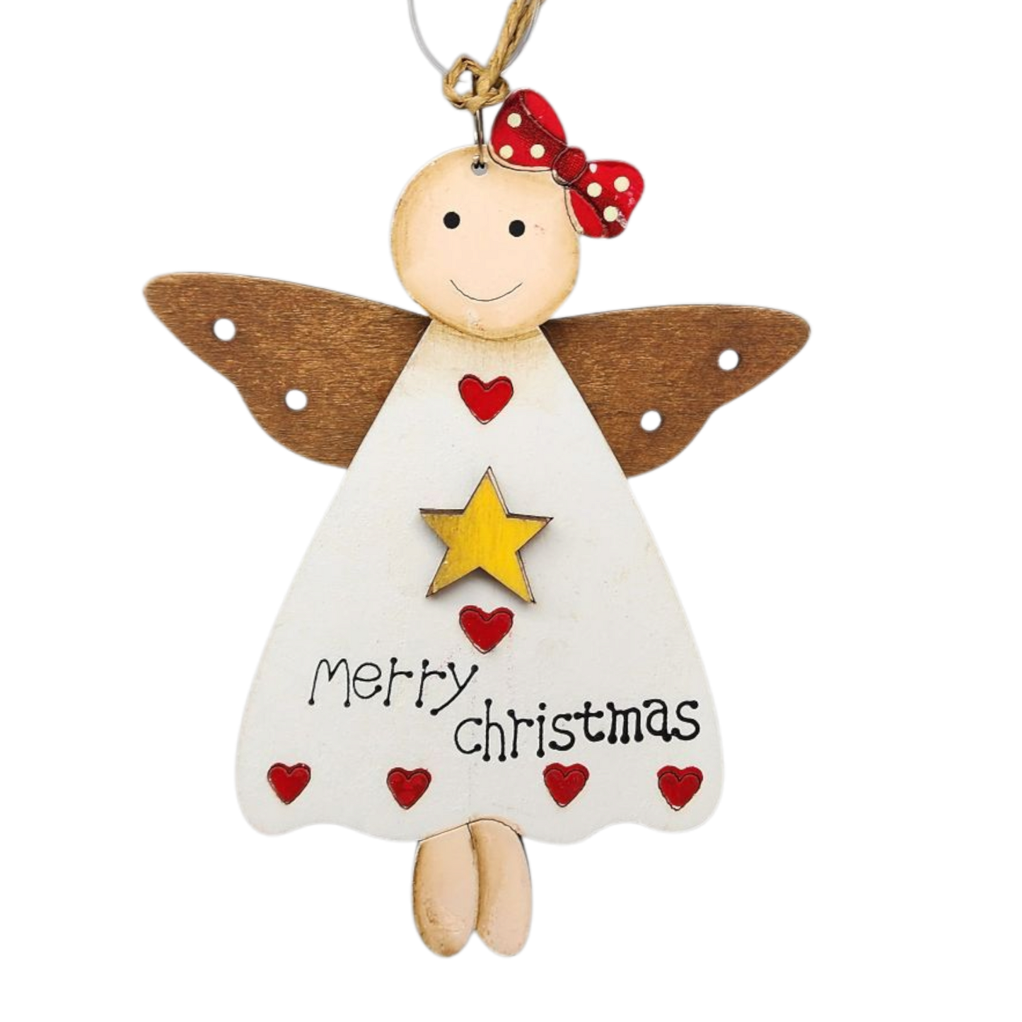 Merry Little Christmas Angel Ornament