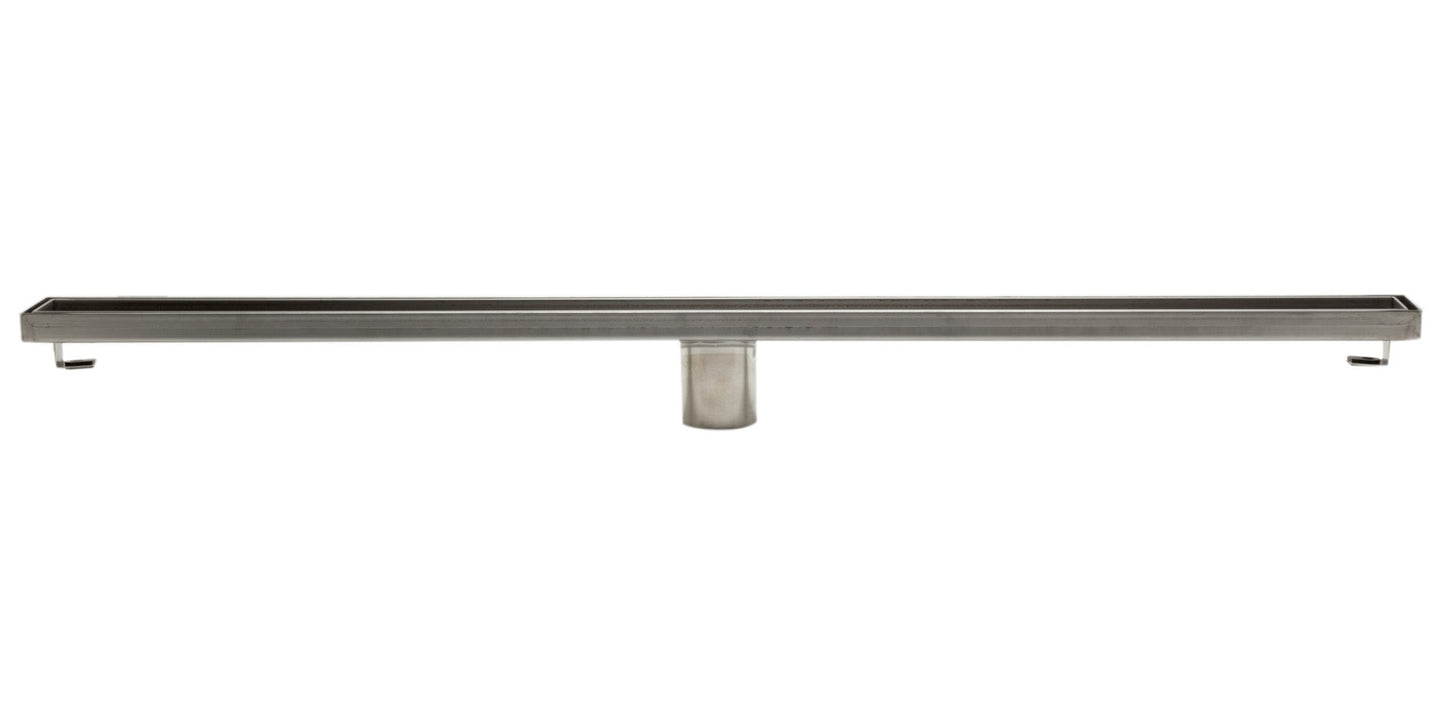 ALFI brand ABLD36A 36" Modern Stainless Steel Linear Shower Drain w/o Cover
