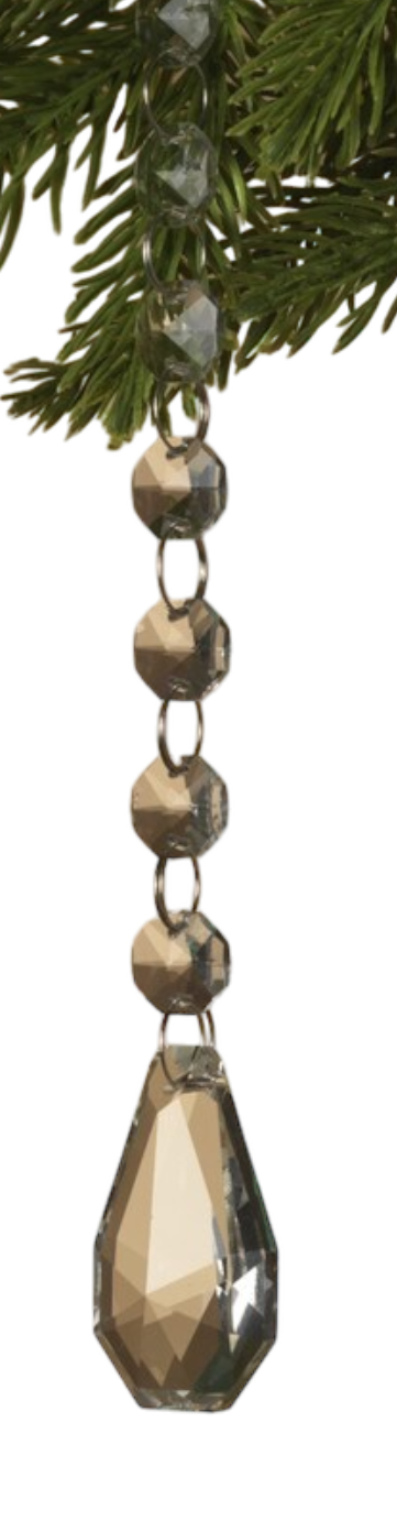 Glass Look Acrylic Jewel Ornament -