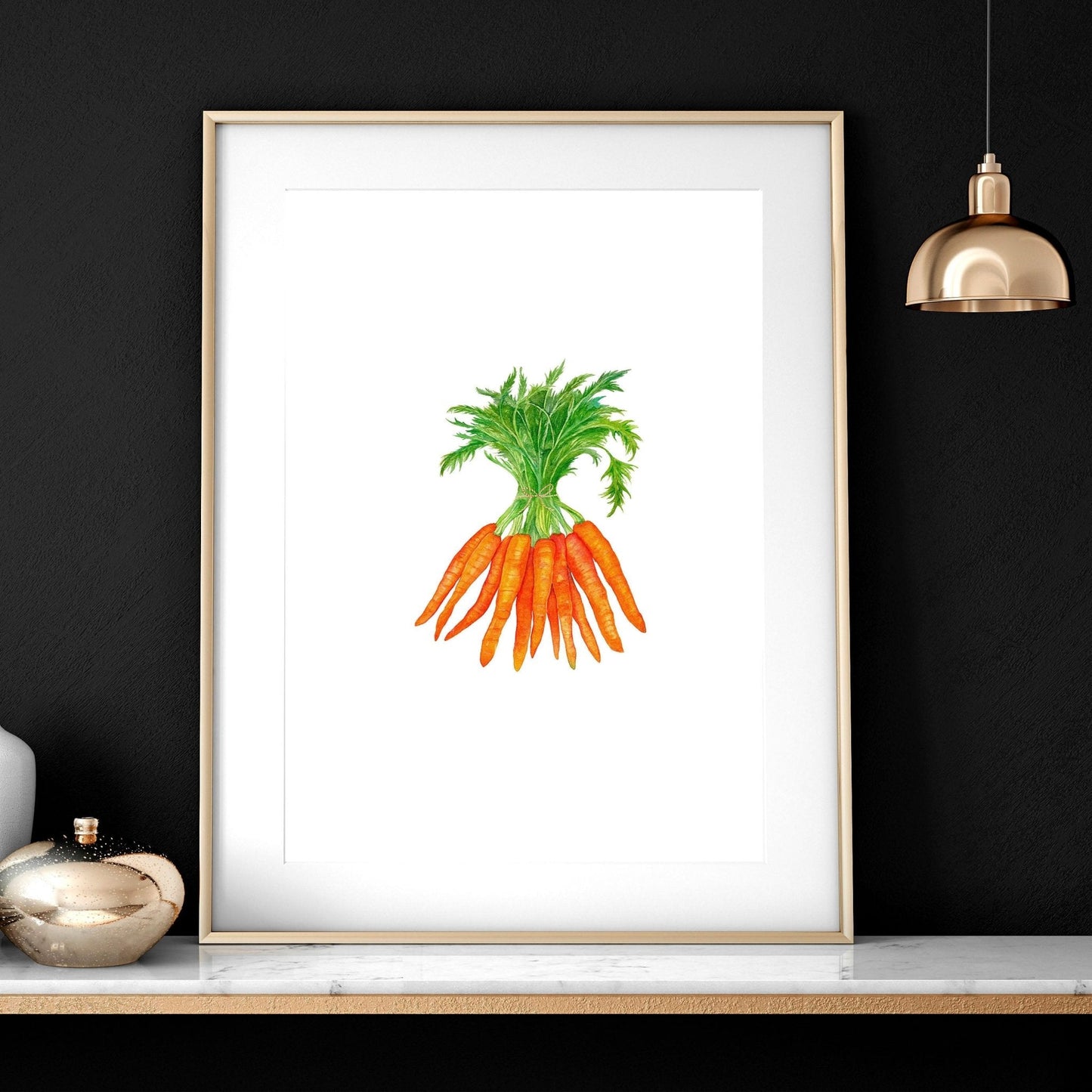 Artwork for the kitchen | Set of 3 framed wall art