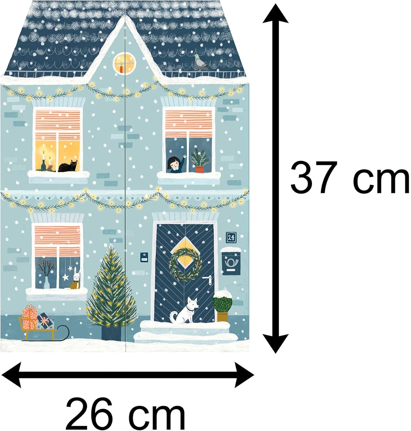 At Home Christmas 3D Fold Out House Advent Calendar
