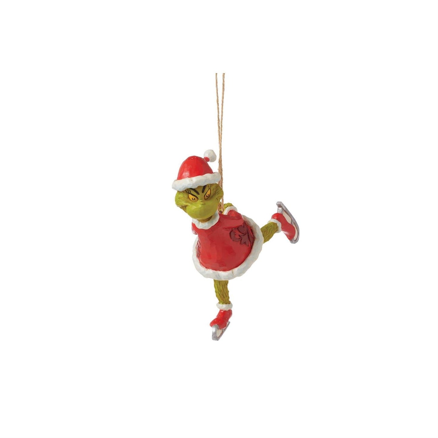 Grinch Ice Skating Ornament