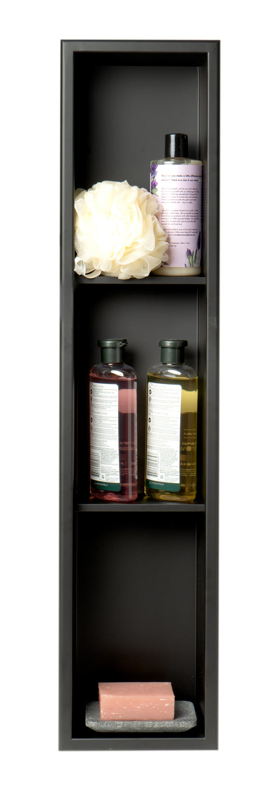 ALFI brand ABNC0836 8" x 36" Vertical Triple Shelf Bath Shower Niche