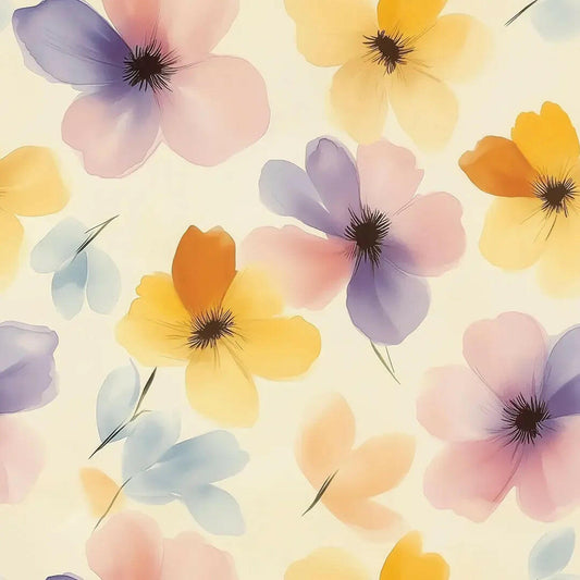 Watercolor Garden Dream Wallpaper