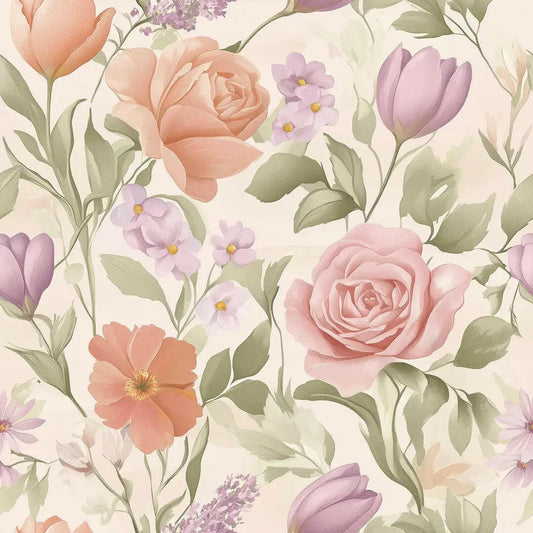 Whispering Petals Pastel Garden