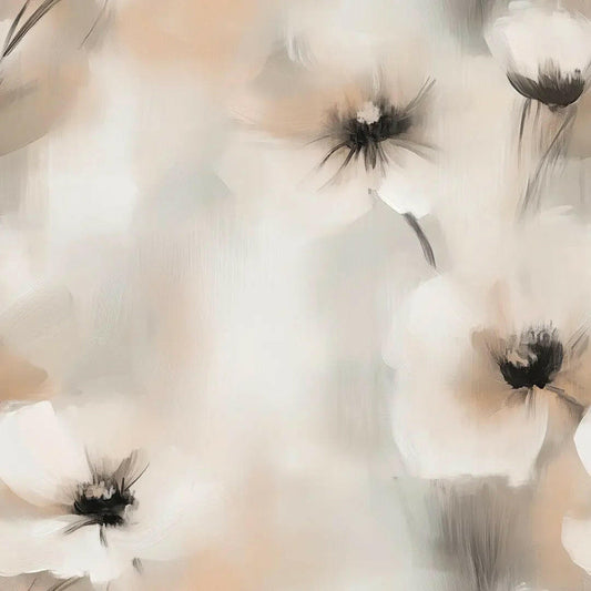 Whispering Poppies Abstract Mural