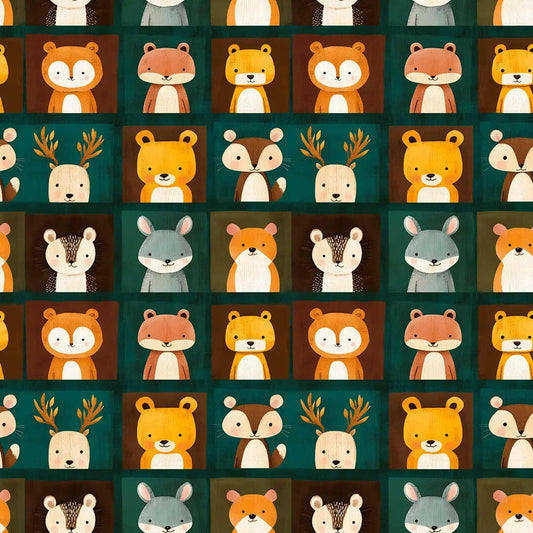 Whimsical Woodland Friends Patchwork