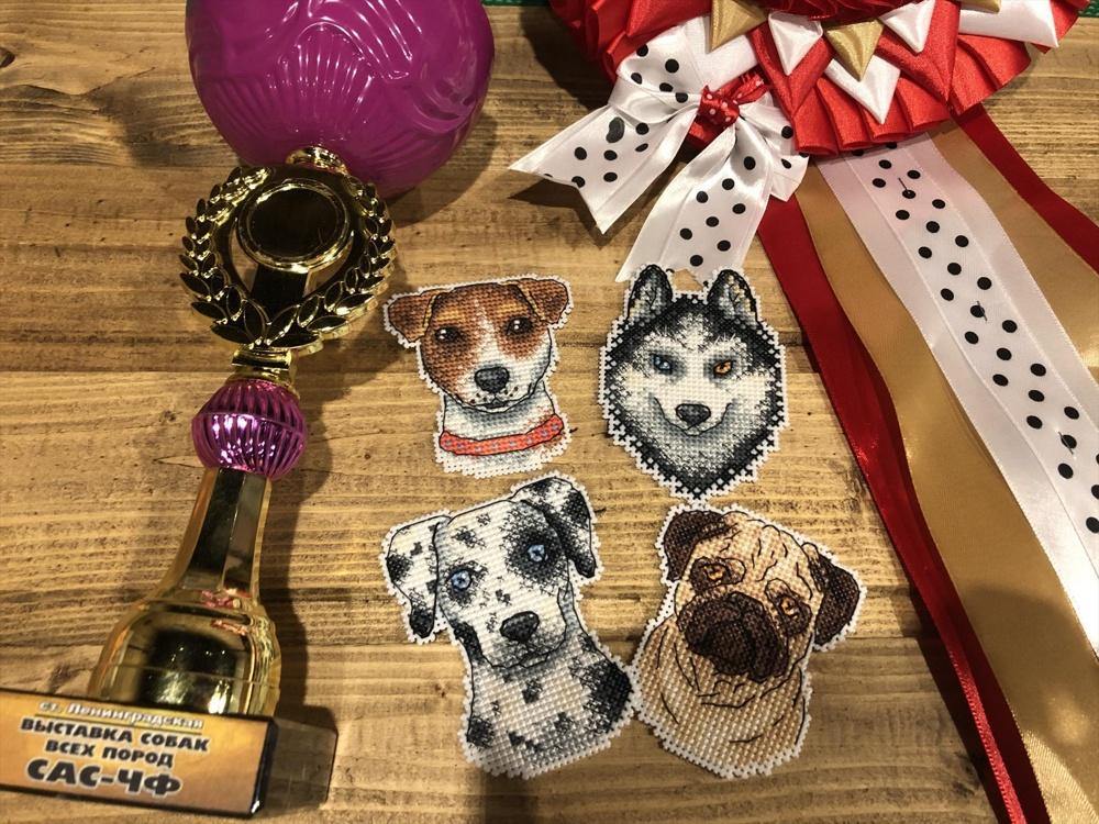 Who Said Woof? Magnets SR-409 Plastic Canvas Counted Cross Stitch Kit