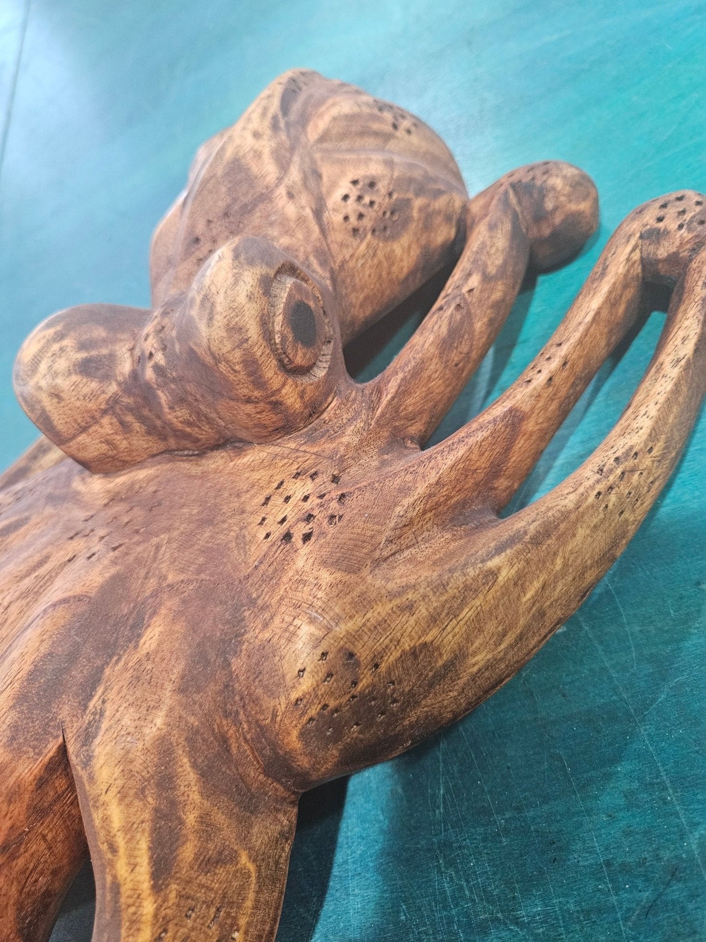 Wood Carved Octopus