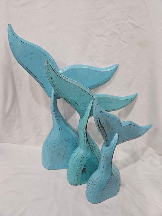 Wood Whale Tails