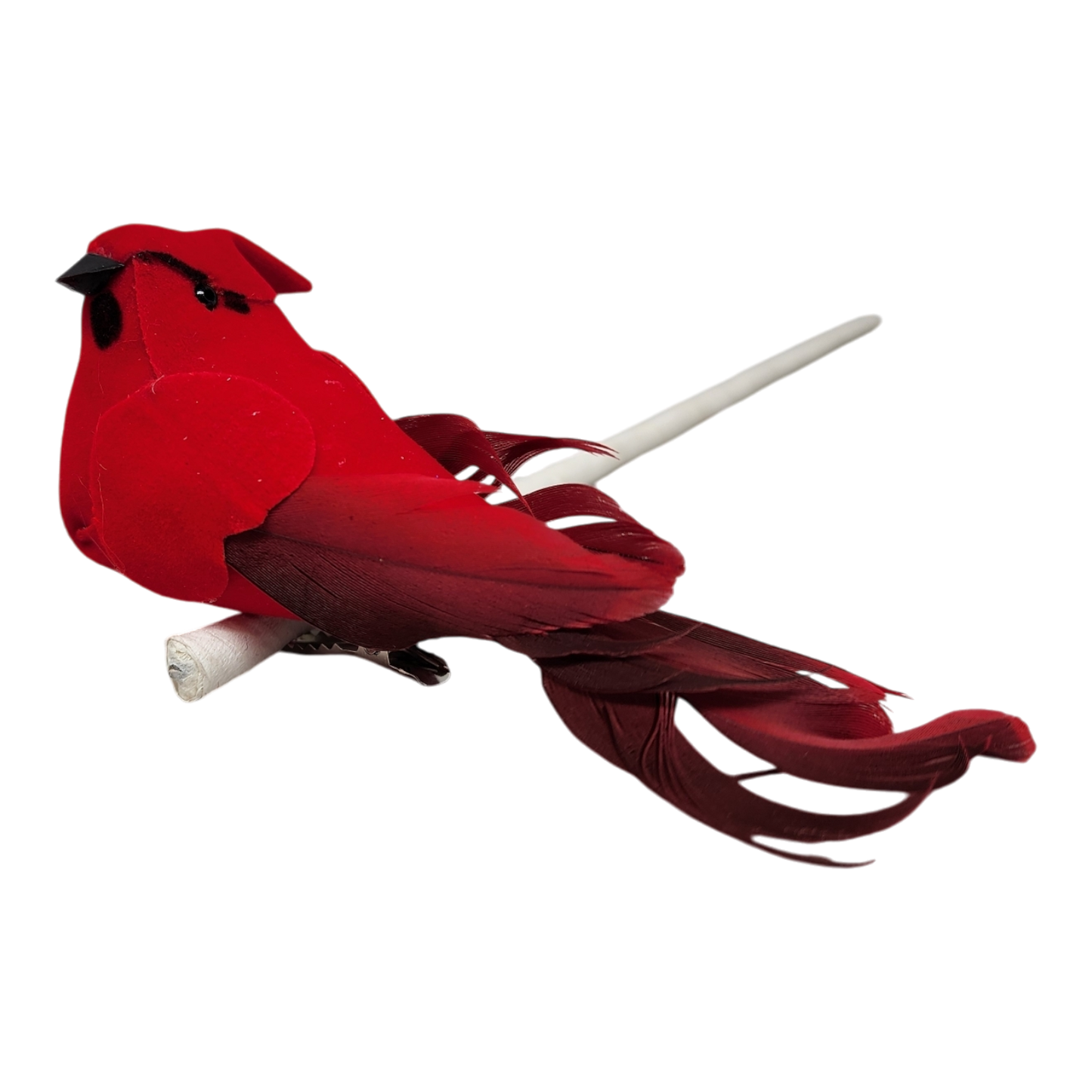 Set of 6 Clip-on Cardinal ornament - 4.5 Inch