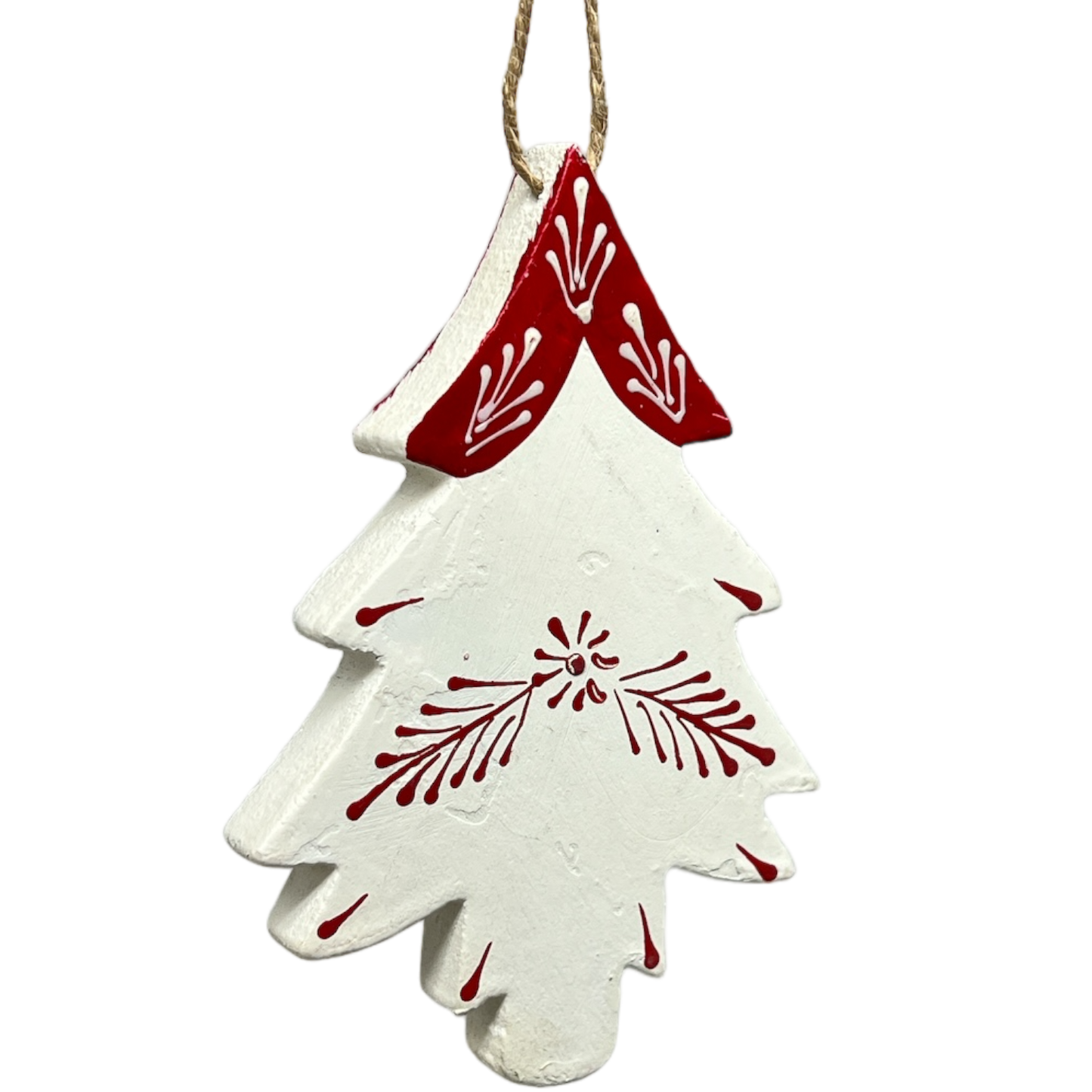 Scandi Holiday White Tree Ornament