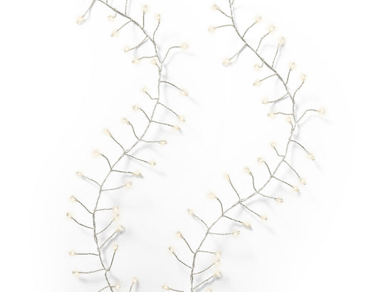 Micro LED Garland Light - 8 function twinkle - 480 - Warm White - Silver String