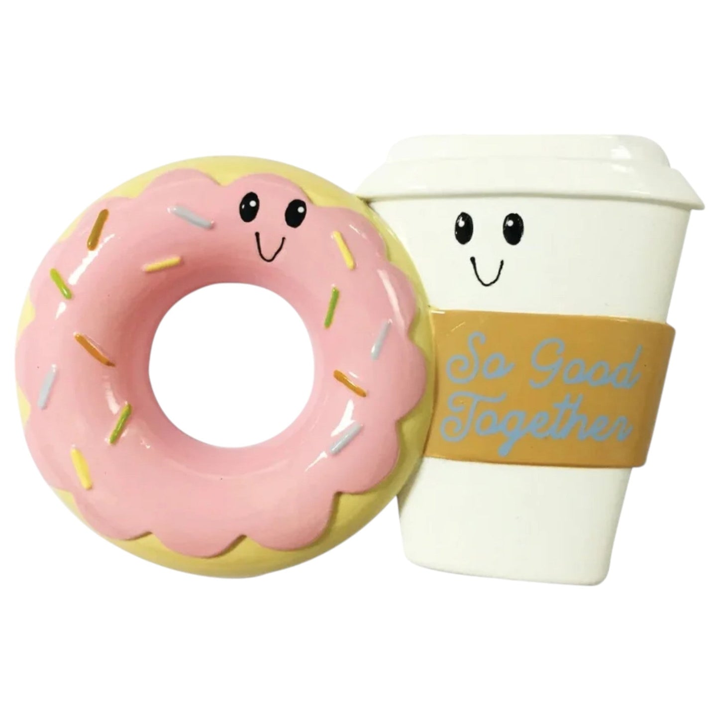 Coffee & Donut Couple Ornament