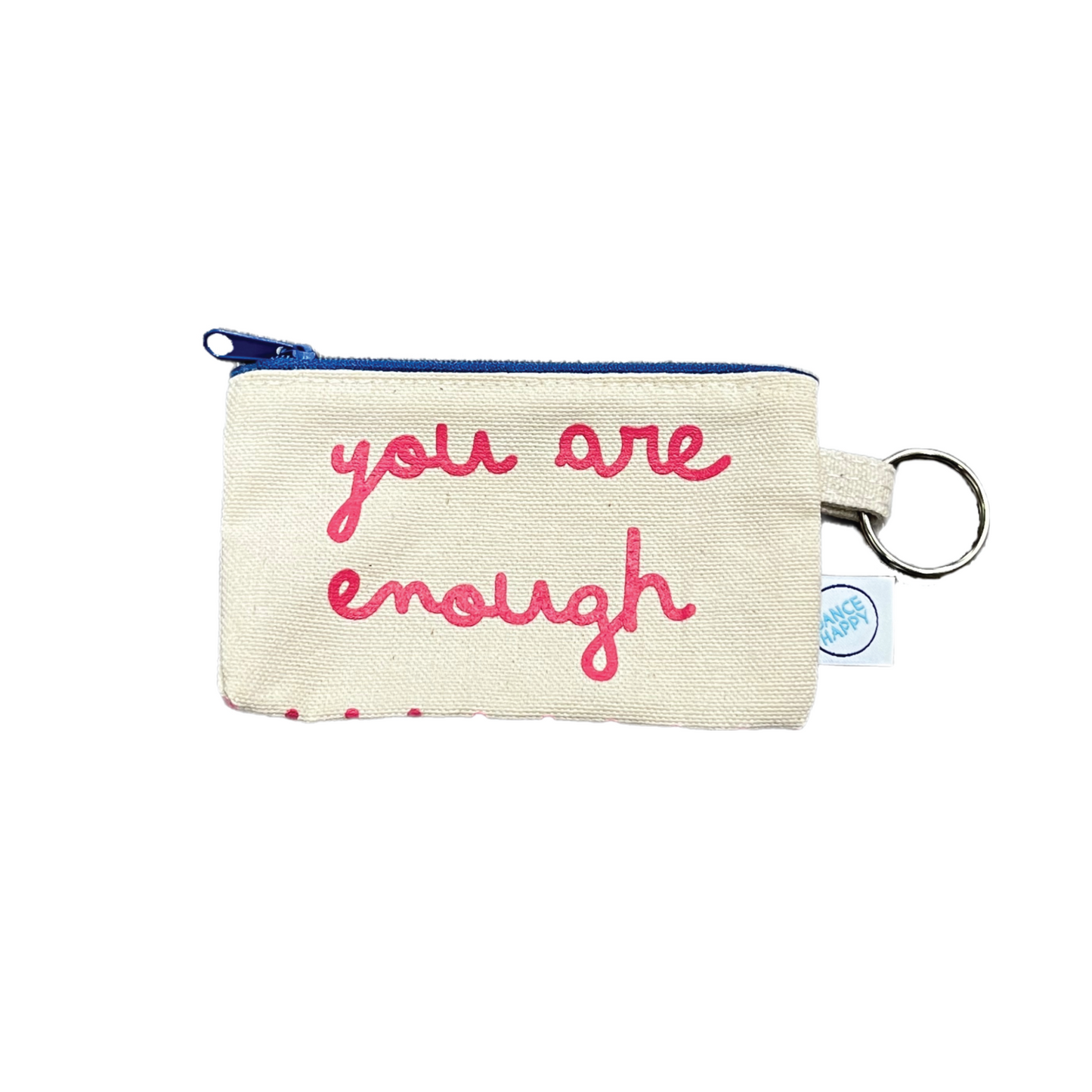 You Are Enough cardholder with keyring