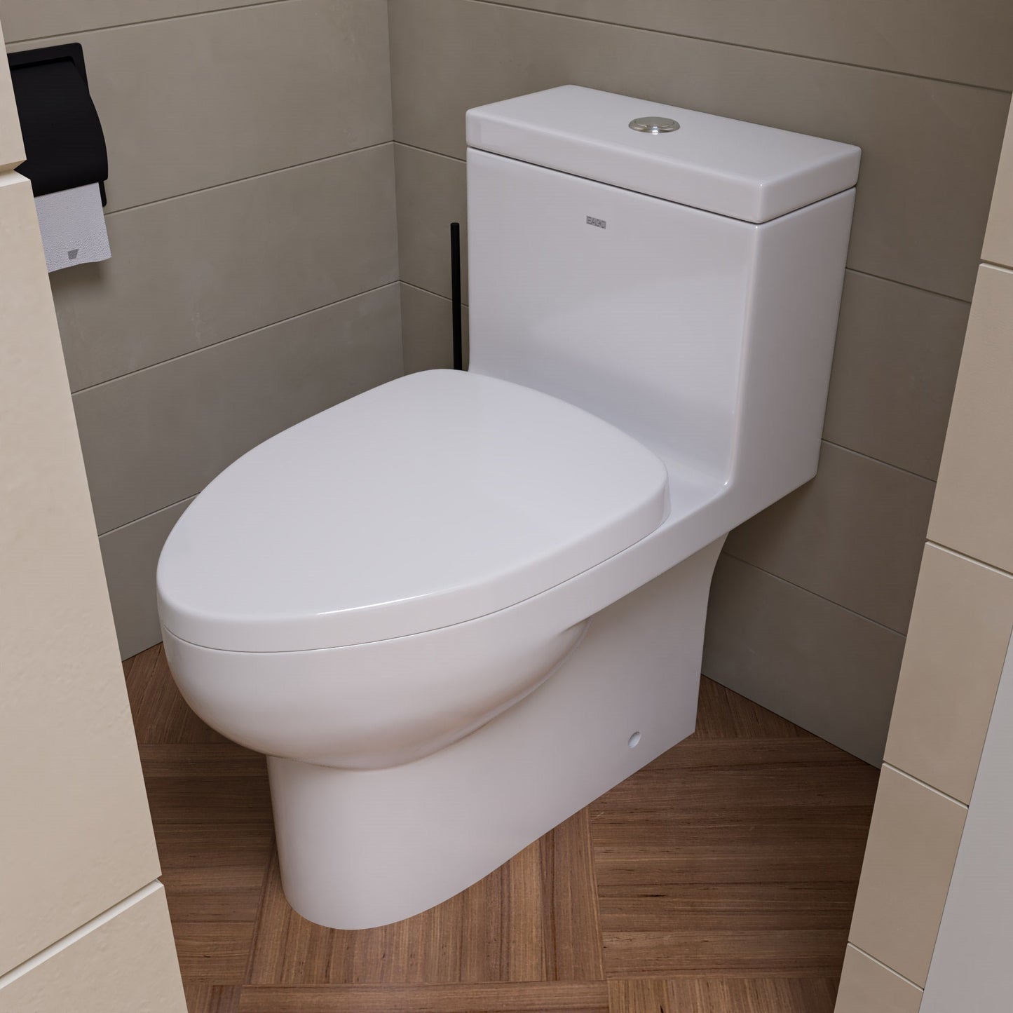 EAGO TB359 DUAL FLUSH ONE PIECE HIGH EFFICIENCY LOW FLUSH CERAMIC TOILET