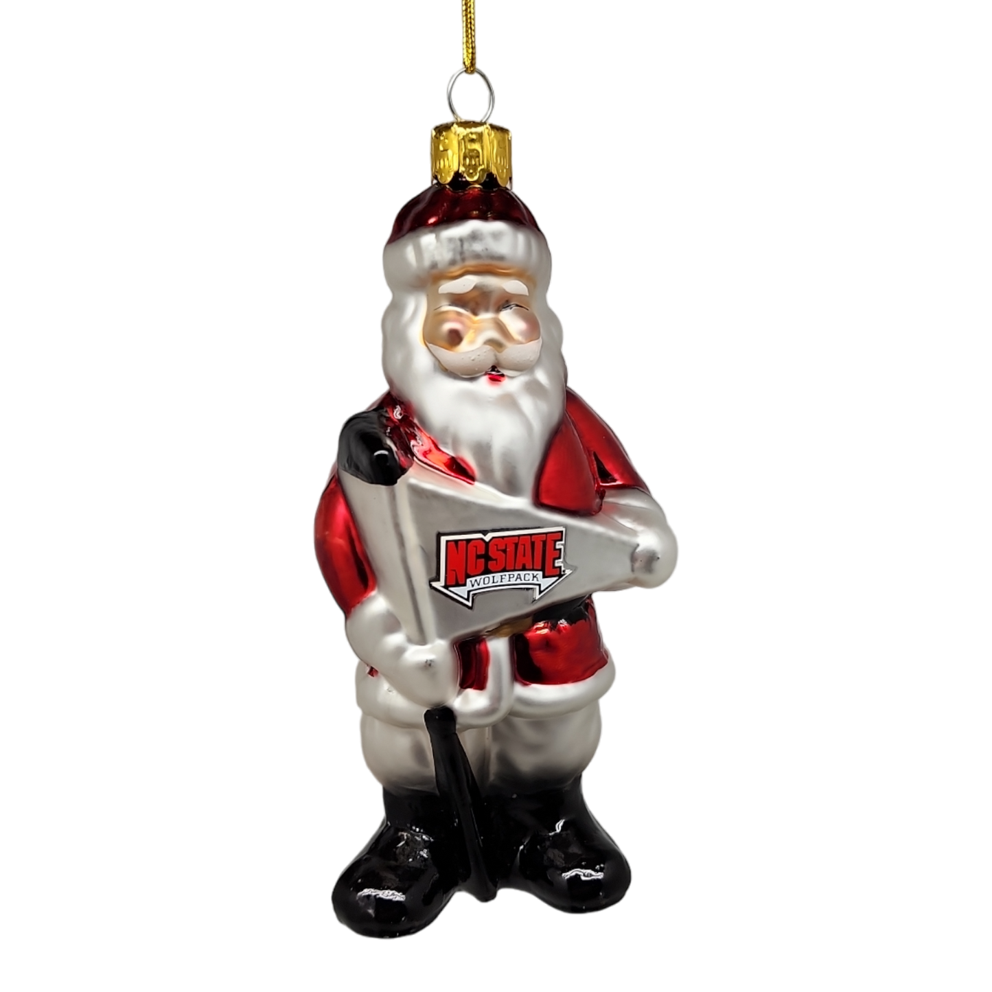 NC State Santa Claus Ornament