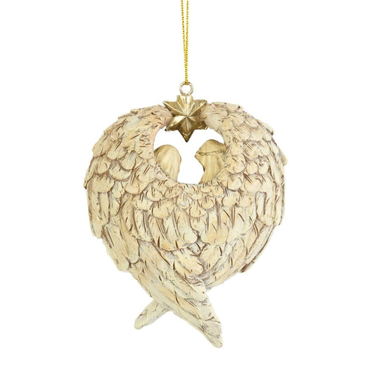 Holy Family in Wings Ornament