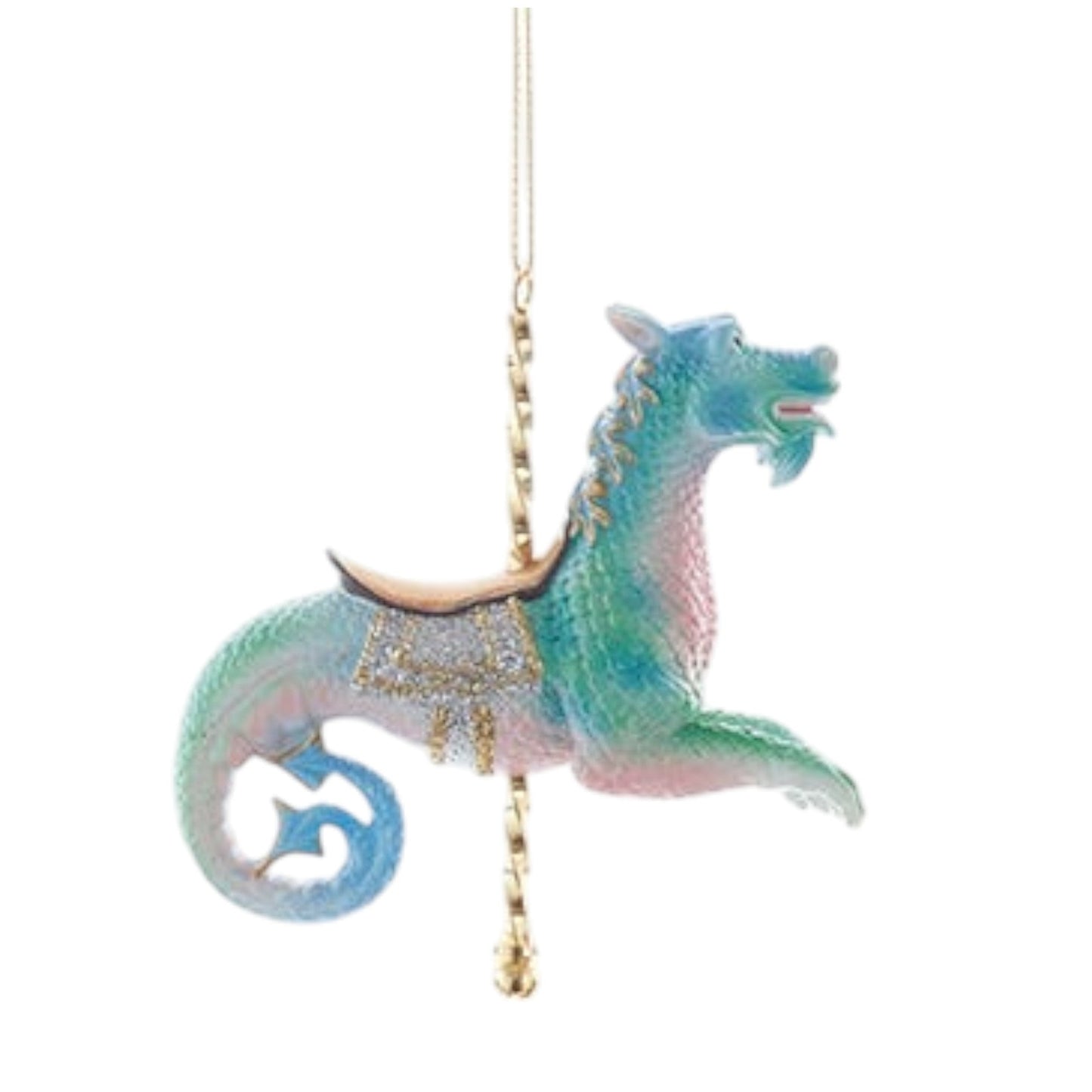 Mystical Seahorse Carousel Ornament