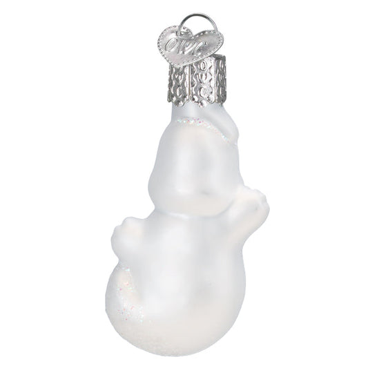 Gumdrop Mini Ghost Glass Ornament