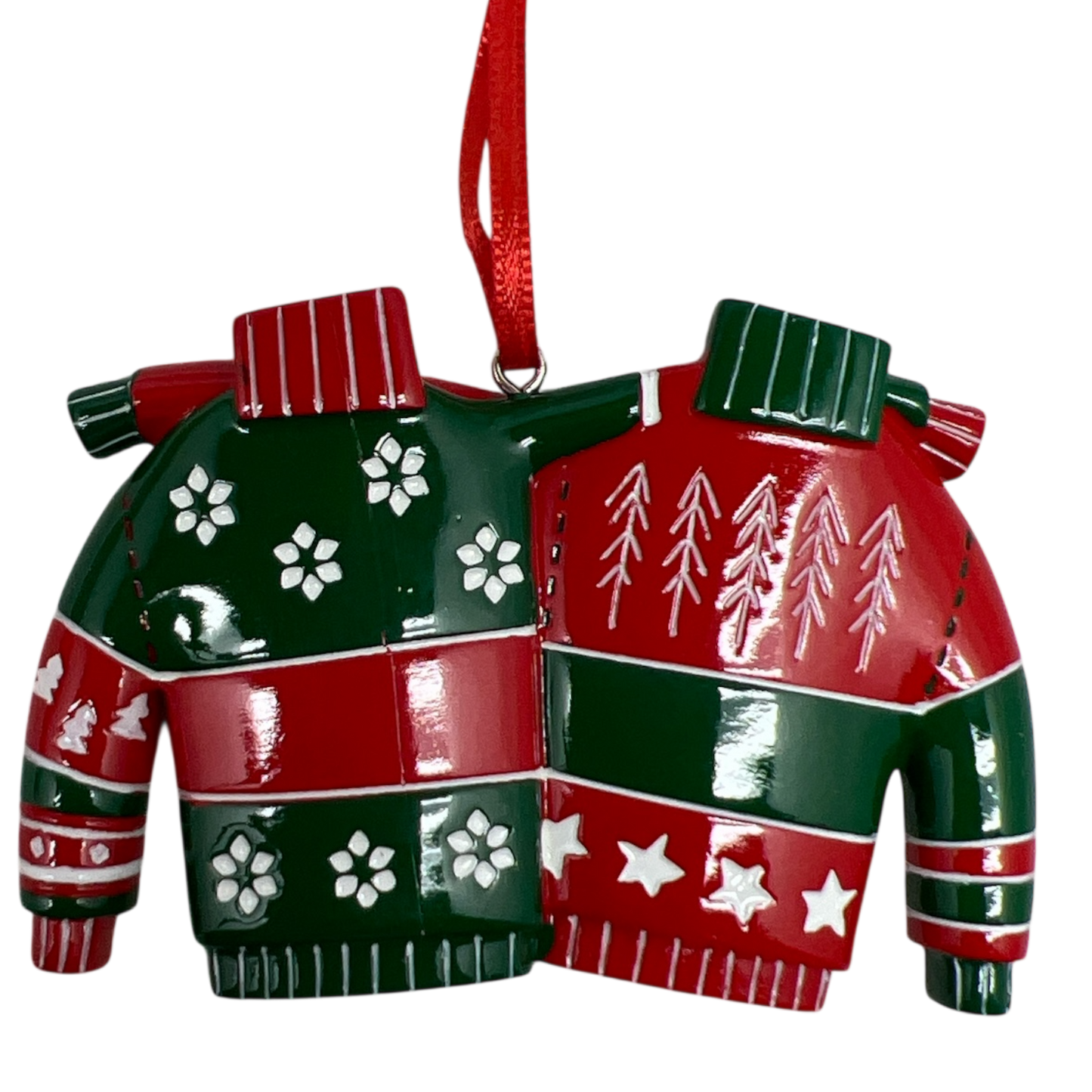 Christmas Sweaters Couples Ornament