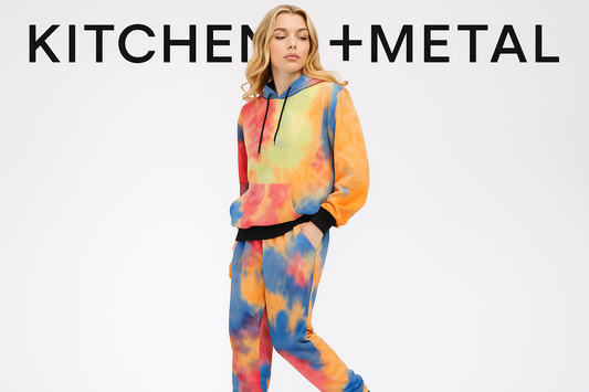 The Ultimate Comfort Revolution: Women's Cotton Tie Dye Lounge Wear Sweat Set | Kitchen + Metal