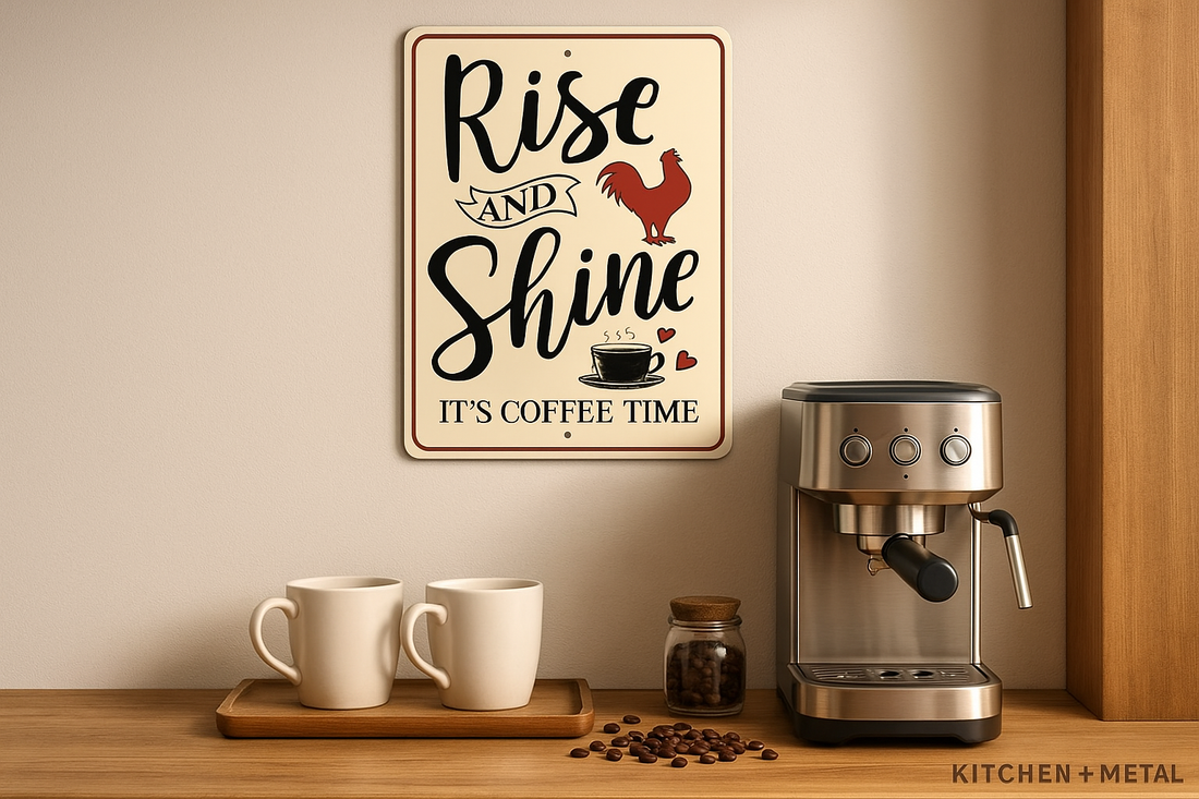 Rise and Shine Farm Sign | Home Decor | Kitchen + Metal