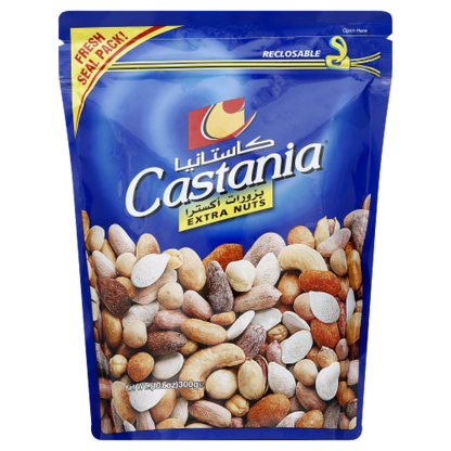 Castania Gourmet Nut Mix - 7 Varieties of Roasted Cashews, Pistachios, Almonds & More