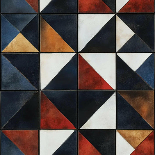 Vanguard Geometric Mosaic Wallpaper