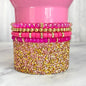 Glinda Pink Tumbler Bracelet Stack -fits 30-40oz