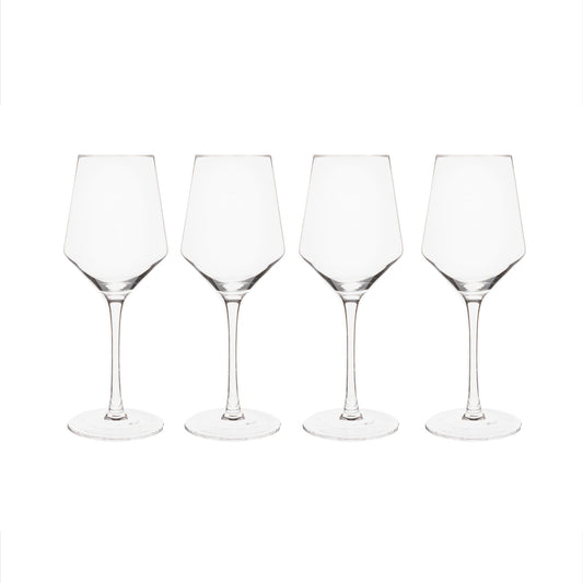 Set of 4 White Wine Glasses - 14 Oz | Glassware | Under $100 | Kitchen + Metal