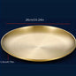 Elegant Stainless Steel Dessert  Snack Plate  Retro Style | Kitchen [Metal] | Kitchen + Metal